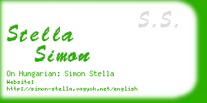stella simon business card